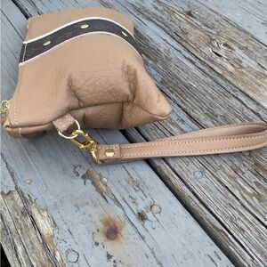 Beaudin Designs Soft Leather Wristlet Clutch Bag Artisan Handmade Quiet Luxury